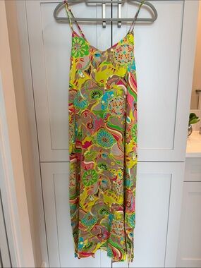 NWT Trina Turk Silk Maxi Chemise Nightgown
